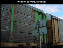 Tablet Screenshot of evans.railfan.net